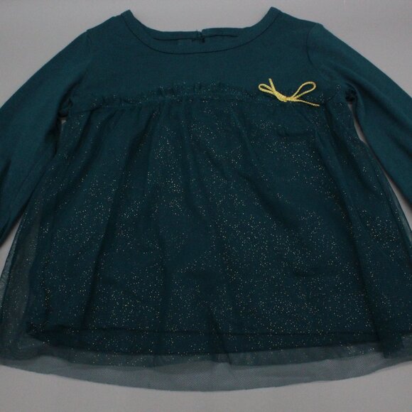 Carter’s 12M Hunter Green Tutu Top & Heart Pants Set NWT - Picture 3 of 5